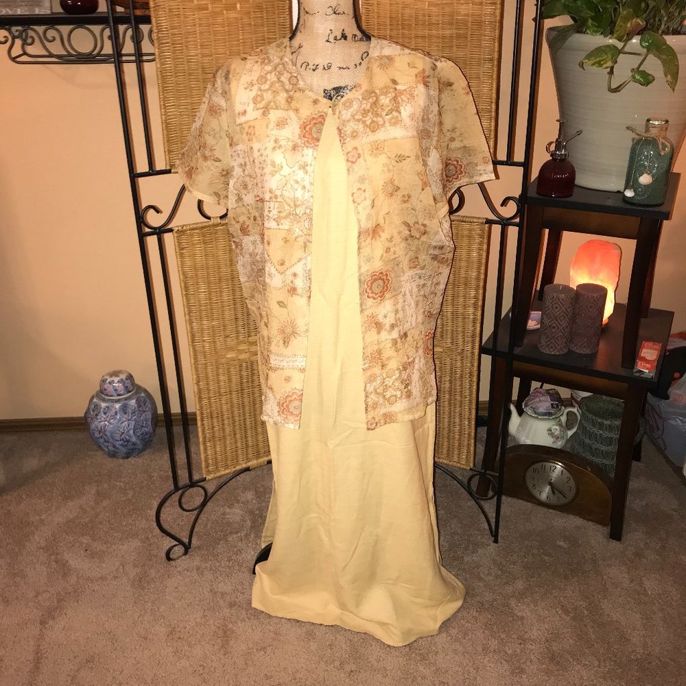 R&K Maxi Dress With Short Sleeve Jacket